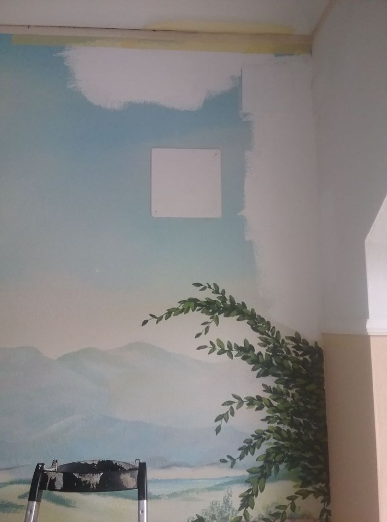 Wandmalerei in einem Hallenbad